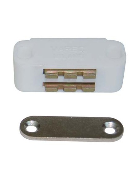 CRICCHETTO MAGNETICO SPORTELLI UC14 VAREC MM 45 H.MM 20 KG 7 + INCONTRO BIANCO