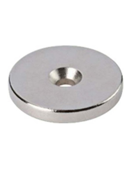 BOTTONE MAGNETICO AL NEODIMIO FORATO D.MM 15 H.MM 2
