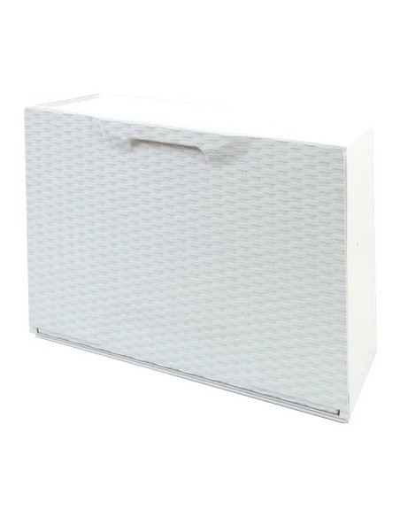 SCARPIERA MODULARE RATTAN BIANCO CM 51X17,3 H.CM 40,1