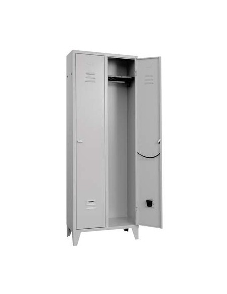 ARMADIO SPOGLIATOIO MONTATO PROMETAL VERN GRIGIO POSTI 2 H.MM 1795 MM  680X350