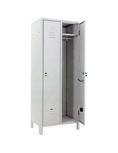 ARMADIO SPOGLIATOIO SMONTATO PROMETAL VERN GRIGIO POSTI 2 H.MM 1795 MM  680X350
