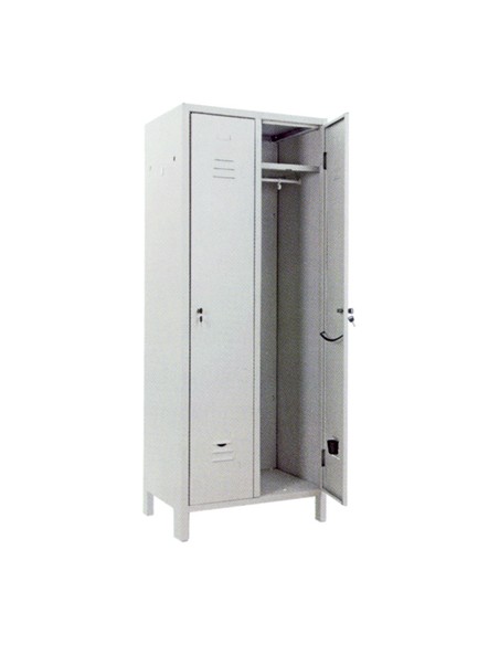 ARMADIO SPOGLIATOIO SMONTATO PROMETAL VERN GRIGIO POSTI 2 H.MM 1795 MM  680X350