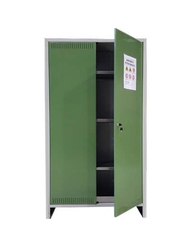ARMADIO FITOFARMACI SMONTATO PROMETAL VERN GRIGIO/VERDE H.MM 1795  MM 1000X400