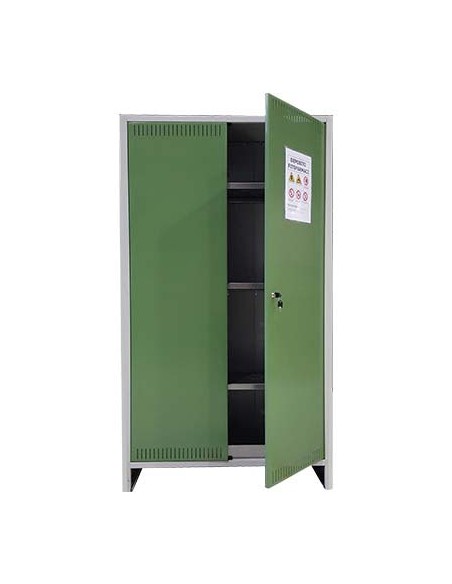 ARMADIO FITOFARMACI SMONTATO PROMETAL VERN GRIGIO/VERDE H.MM 1795  MM 1000X400