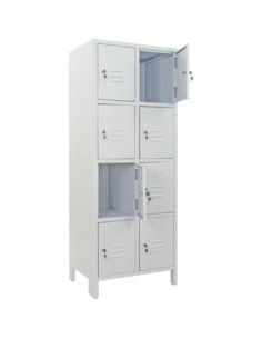 ARMADIO CASELLARIO MONTATO PROMETAL VERN GRIGIO POSTI   8 H.MM 1795 MM   680X500