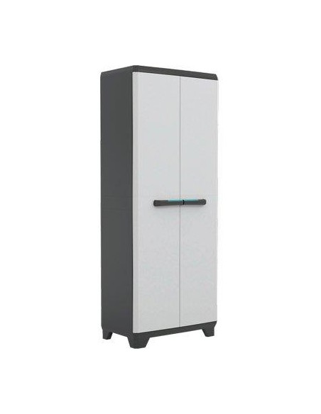 ARMADIO TUTTOPIANI LINEAR KETER PPL GRIGIO NERO 2 ANTE CM 68X39 H.CM 173