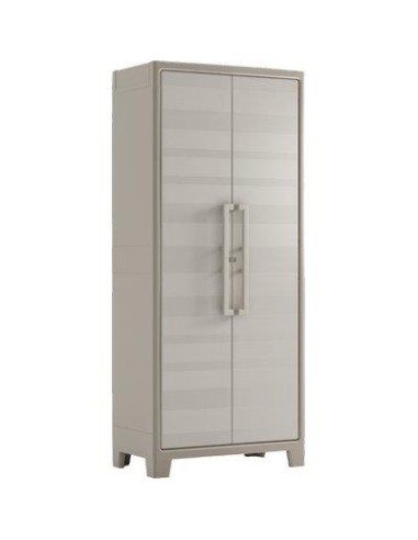 ARMADIO TUTTOPIANI IMPERMEABILE GULLIVER KETER PPL SABBIA BEIGE 2 ANTE CM 80X44 H.CM 182