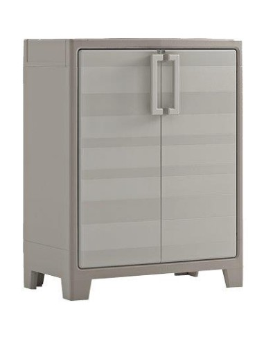 ARMADIO BASSO 2 RIPIANI IMPERMEABIL GULLIVER KETER PPL SABBIA BEIGE 2 ANTE CM 80X44 H.CM 100