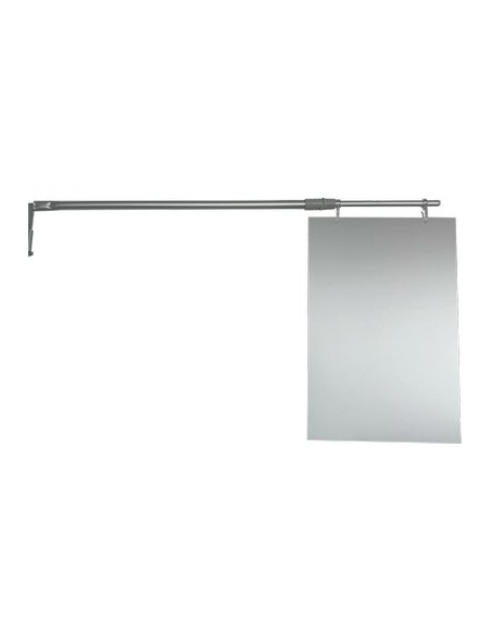 CARTELLO AVVISI SCAFFALE MARKET A4 ASTA TELESCOPICA CM 60-90 + GANCIO CREMAGLIERA
