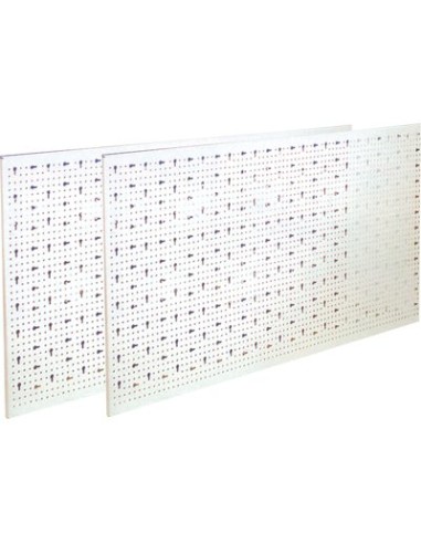 PANNELLO ESPOSITIVO A FORI ASOLATI ACCIAIO VERNICIATO CM 100X50 AVORIO