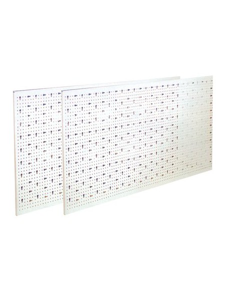PANNELLO ESPOSITIVO A FORI ASOLATI ACCIAIO VERNICIATO CM 100X50 AVORIO