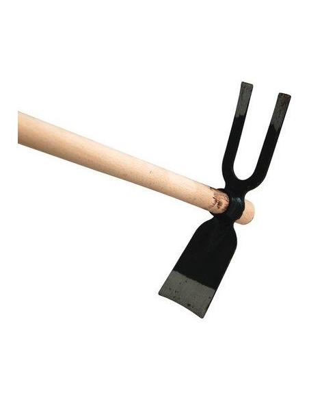 ZAPPA BIDENTE OCCHIO TONDO 228 + MANICO ORSATTI ACCIAIO FORGIATO/FAGGIO GR 425 MM 70X260 H.CM 130