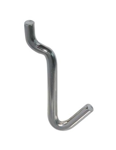 GANCIO UNCINO ACCIAIO X PANNELLO ESPOSITIVO CROMATO N° 2 MM 15X42