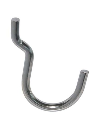 GANCIO UNCINO ACCIAIO X PANNELLO ESPOSITIVO CROMATO N° 3 MM 25X37