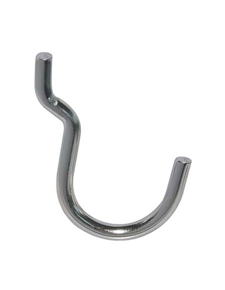 GANCIO UNCINO ACCIAIO X PANNELLO ESPOSITIVO CROMATO N° 3 MM 25X37