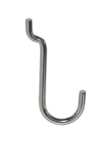 GANCIO UNCINO ACCIAIO X PANNELLO ESPOSITIVO CROMATO N° 4 MM 22X53
