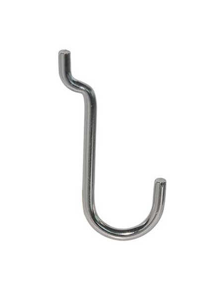 GANCIO UNCINO ACCIAIO X PANNELLO ESPOSITIVO CROMATO N° 4 MM 22X53