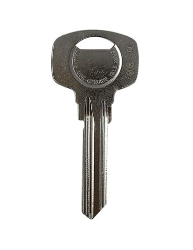 CHIAVE PIATTA YALE 1006 DX 6 PERNI ORIGINALE OTTONE NICHELATO