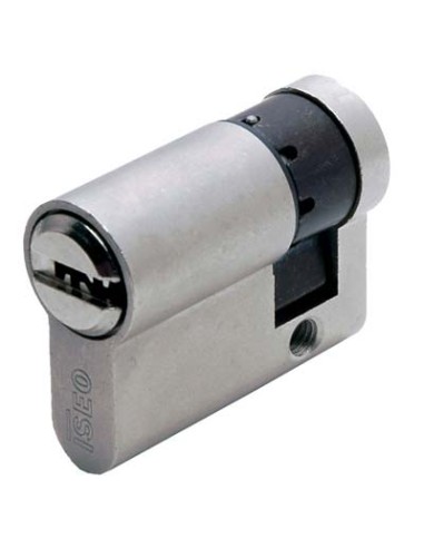 MEZZO CILINDRO SAGOMATO R6 PLUS ISEO OTT.CROM.SATIN CHIAVI 5 MM 40 30+10