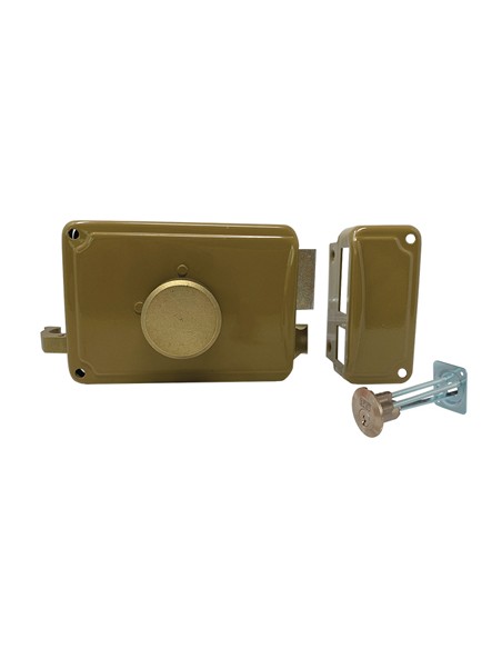 SERRATURA LEGNO APPLICARE P22 2030 FACCHINETTI C.TONDO STACCATO M2+SCR DX E.MM 70