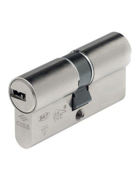 CILINDRO SAGOMATO ASIXP8 PRO CISA OTT.NICH.SATIN CHIAVI 5+1 MM 80 40+40