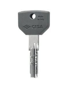 CHIAVE PUNZONATA CISA 00670.10 ORIGINALE OTTONE NICHELATO