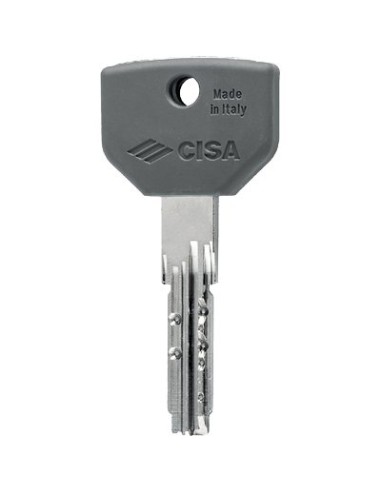 CHIAVE PUNZONATA CISA 00670.10 ORIGINALE OTTONE NICHELATO