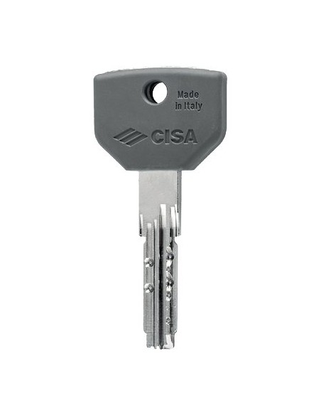 CHIAVE PUNZONATA CISA 00670.10 ORIGINALE OTTONE NICHELATO