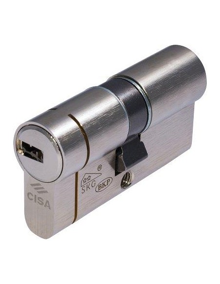 CILINDRO SAGOMATO ASTRAL TEKNO PRO CISA OTT.NICH.SATIN CHIAVI 5+1 MM  80 40+40