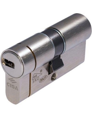 CILINDRO SAGOMATO ASTRAL TEKNO PRO CISA OTT.NICH.SATIN CHIAVI 5+1 MM  90 45+45