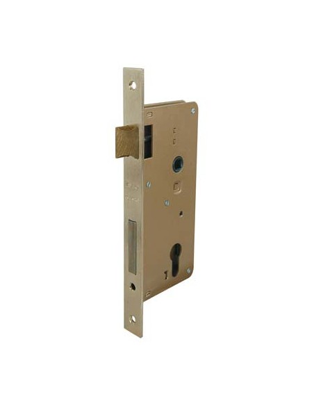 SERRATURA LEGNO INFILARE 200 ISEO B.Q OTTONATO F.MM 22 F.SAGOM M2+SCR+Q8 E.MM 25