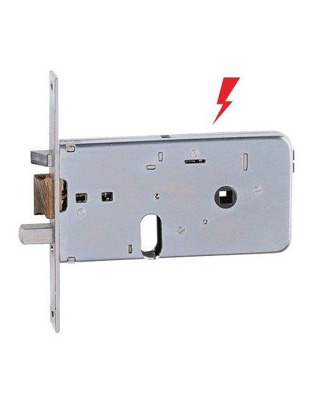 SERRATURA METALLO INFILARE ELETTRICA 550 ISEO B.Q ZINC F.MM 20 F.OVALE M2+SCR H.MM 76 E.MM 70