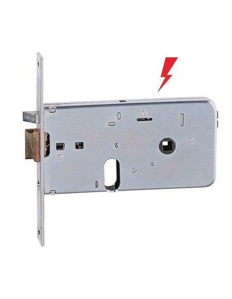 SERRATURA METALLO INFILARE ELETTRICA 551 ISEO B.Q ZINC F.MM 20 F.OVALE SCR H.MM 76 E.MM 60
