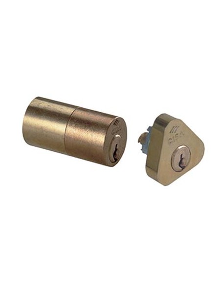 COPPIA CILINDRI ESTERNI 02145 CISA OTTONE CHIAVI 3 X 11761