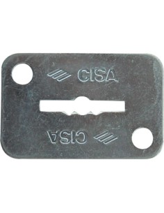 MOSTRINA RETTANGOLARE DOPPIA MAPPA 06124 02 CISA ZINCATA MM 46X30