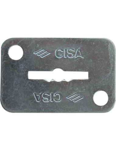 MOSTRINA RETTANGOLARE DOPPIA MAPPA 06124 02 CISA ZINCATA MM 46X30