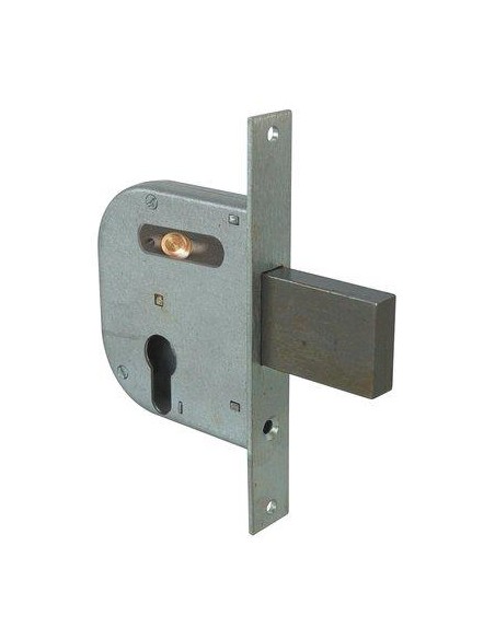 SERRATURA CANCELLO INFILARE 42032 CISA B.Q ZINC F.MM 22 F.SAGOM M1+SCR+POM E.MM 50