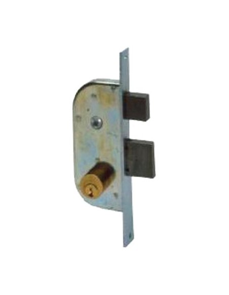 SERRATURA CANCELLO INFILARE 42510 CISA B.Q ZINC F.MM 22 C.TONDO M2+SCR+Q8 E.MM 50