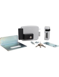 SERRATURA METALLO APPLICARE ELETTRICA 11721N CISA ZINCATA C.TONDO FISSO+SCR+TETT E.MM 50/80 DX