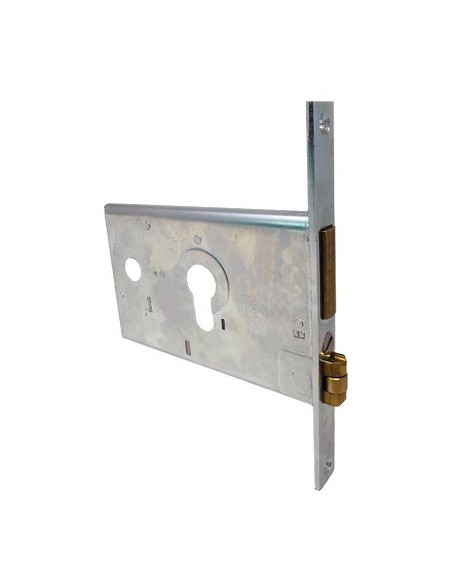 SERRATURA METALLO INFILARE 44130 CISA B.Q ZINC F.MM 16 F.SAGOM M2+RULLO H.MM 82 E.MM 60