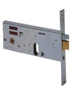 SERRATURA METALLO INFILARE ELETTRICA 14451 CISA B.Q ZINC F.MM 20 F.OVALE+SCR+F H.MM 77 E.MM 80