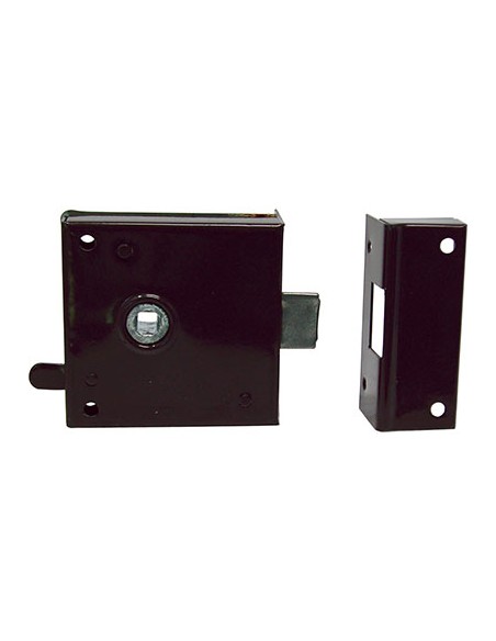 SERRATURA LEGNO APPLICARE 189 BONAITI Q6+SCR+BLOCCO E.MM 40 DX