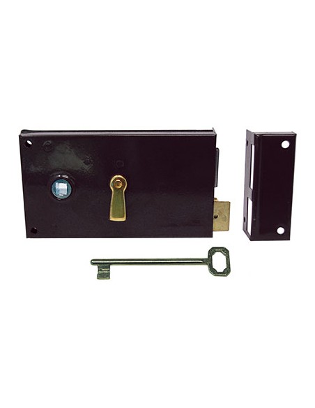 SERRATURA LEGNO APPLICARE 187 BONAITI MAPPA M2+SCR+Q6 E.MM 70 DX