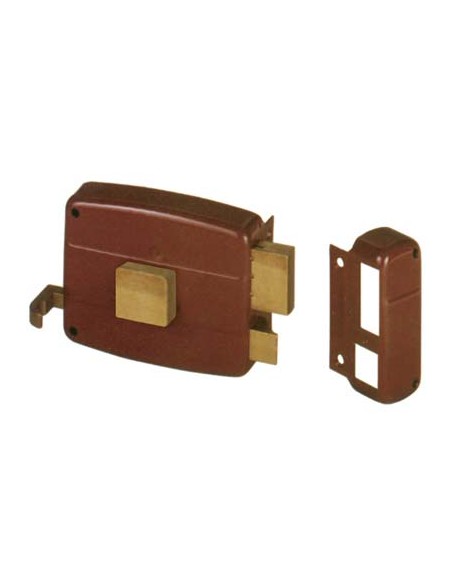 SERRATURA LEGNO APPLICARE 50110 CISA C.STACCATO M2+TIRANTE+POMOLO E.MM 60 DX