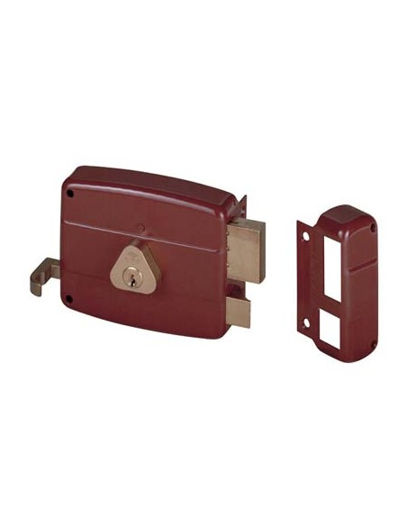 SERRATURA LEGNO APPLICARE 50121 CISA C.TONDO FISSO M2+TIRANTE E.MM 60 DX