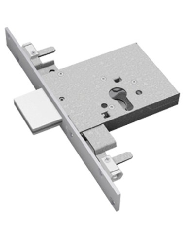 SERRATURA METALLO INFILARE 2053 SECUREMME B.Q ZINC F.MM 25 F.SAGOM M3 TRIPL H.MM 82 E.MM 60