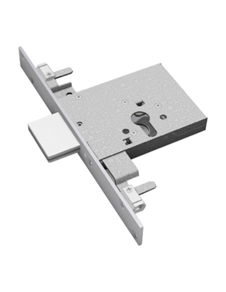 SERRATURA METALLO INFILARE 2053 SECUREMME B.Q ZINC F.MM 25 F.SAGOM M3 TRIPL H.MM 82 E.MM 60
