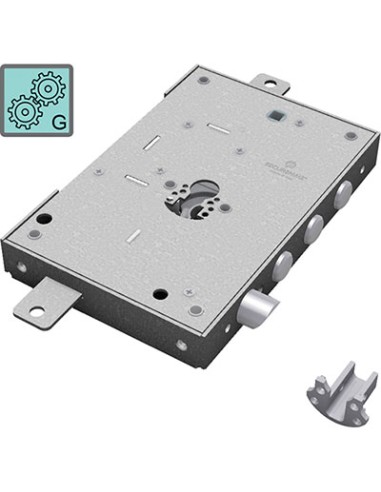 SERRATURA METALLO APPLICARE 2651 SECUREMME F.SAGOM M3 TRIPL+SCR IP.MM 37 E.MM 63 DX/SX