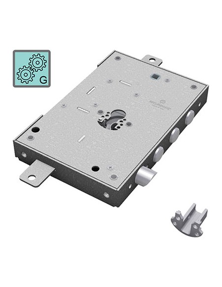 SERRATURA METALLO APPLICARE 2651 SECUREMME F.SAGOM M3 TRIPL+SCR IP.MM 37 E.MM 63 DX/SX