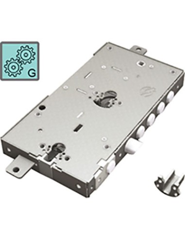 SERRATURA METALLO APPLICARE 2681 SECUREMME DOPPIO F.SAG M3 TRIPL+SCR IP.MM 28 E.MM 63 DX/SX